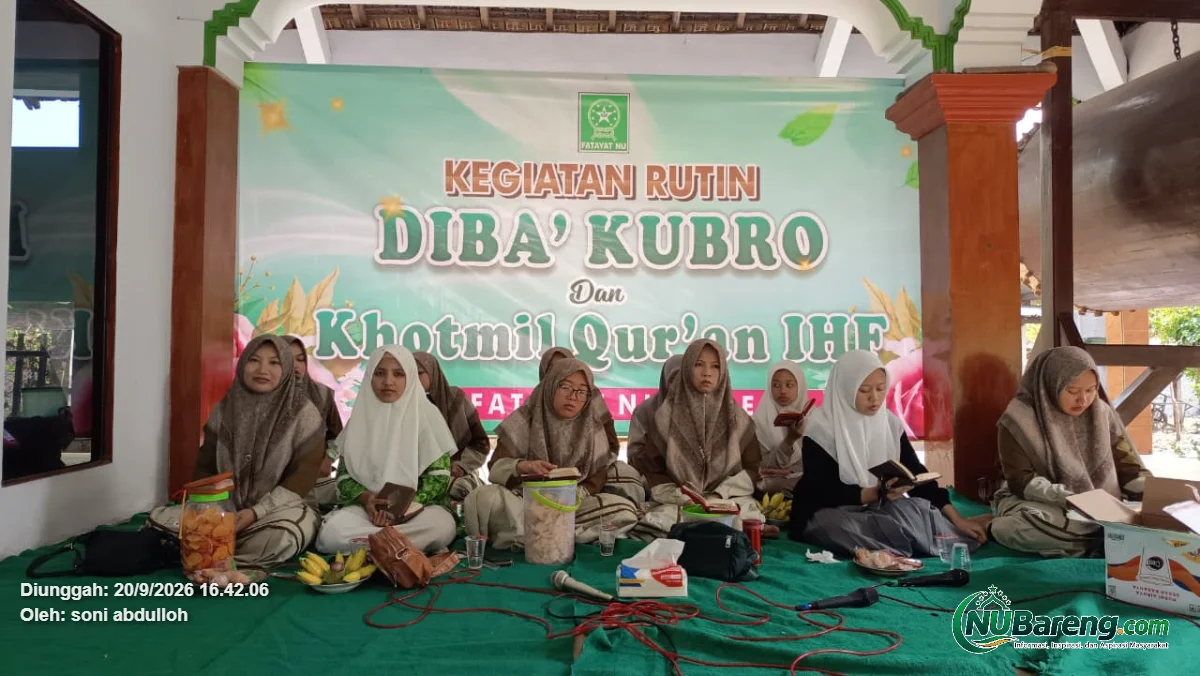 Lestarikan tradisi cinta Al-Qur'an IHF NU Awali pembacaan Diba kubro PAC FATAYAT NU BARENG