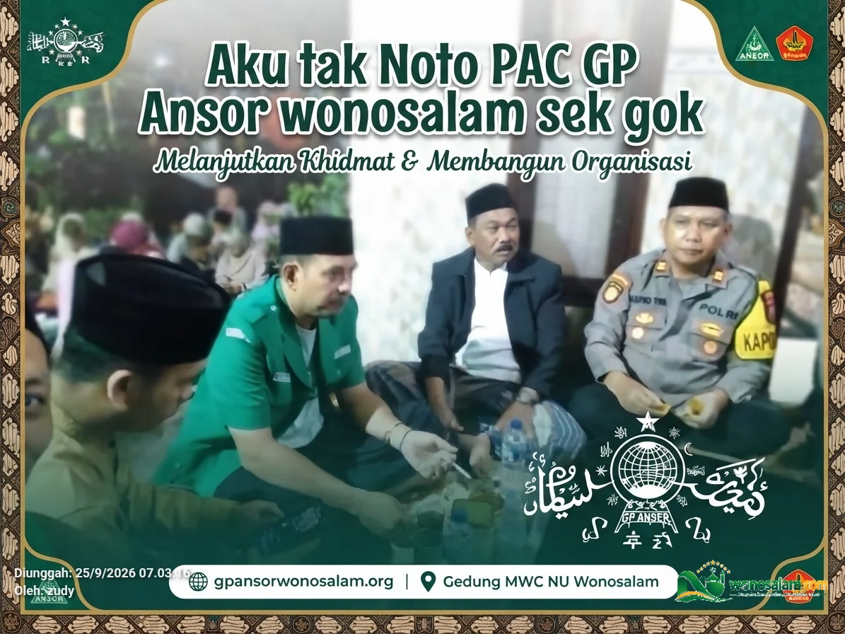 Menata PAC GP Ansor wonosalam