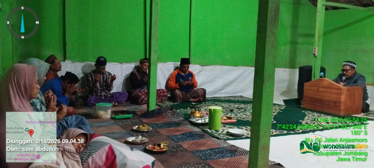 Meneladani Akhlak Mulia lewat Kitab Taisirul Kholaq, Gus Mid Konsisten Gelar Kajian Rutin Pribadi di Wonosalam