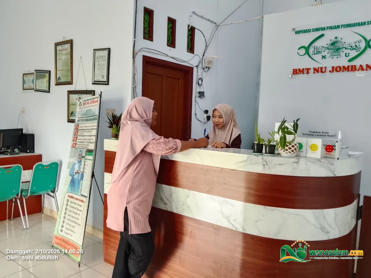 Memudahkan Finansial Jamaah, BMT NU Wonosalam Jombang Hadirkan Sistem Jemput Bola dan Dukung Penuh Kegiatan NU