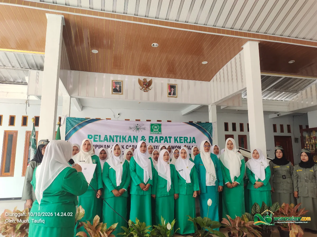 PAC Fatayat NU Wonosalam Resmi Dilantik, Siap Bergerak dan Berkhidmah untuk Umat.